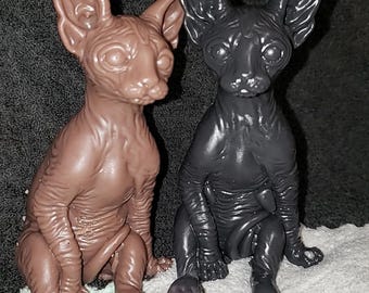 Silicone spyhnx cat kitten 4" sitting