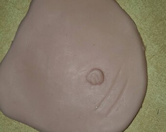 Silicone baby belly plate for newborn size baby unpainted reborn