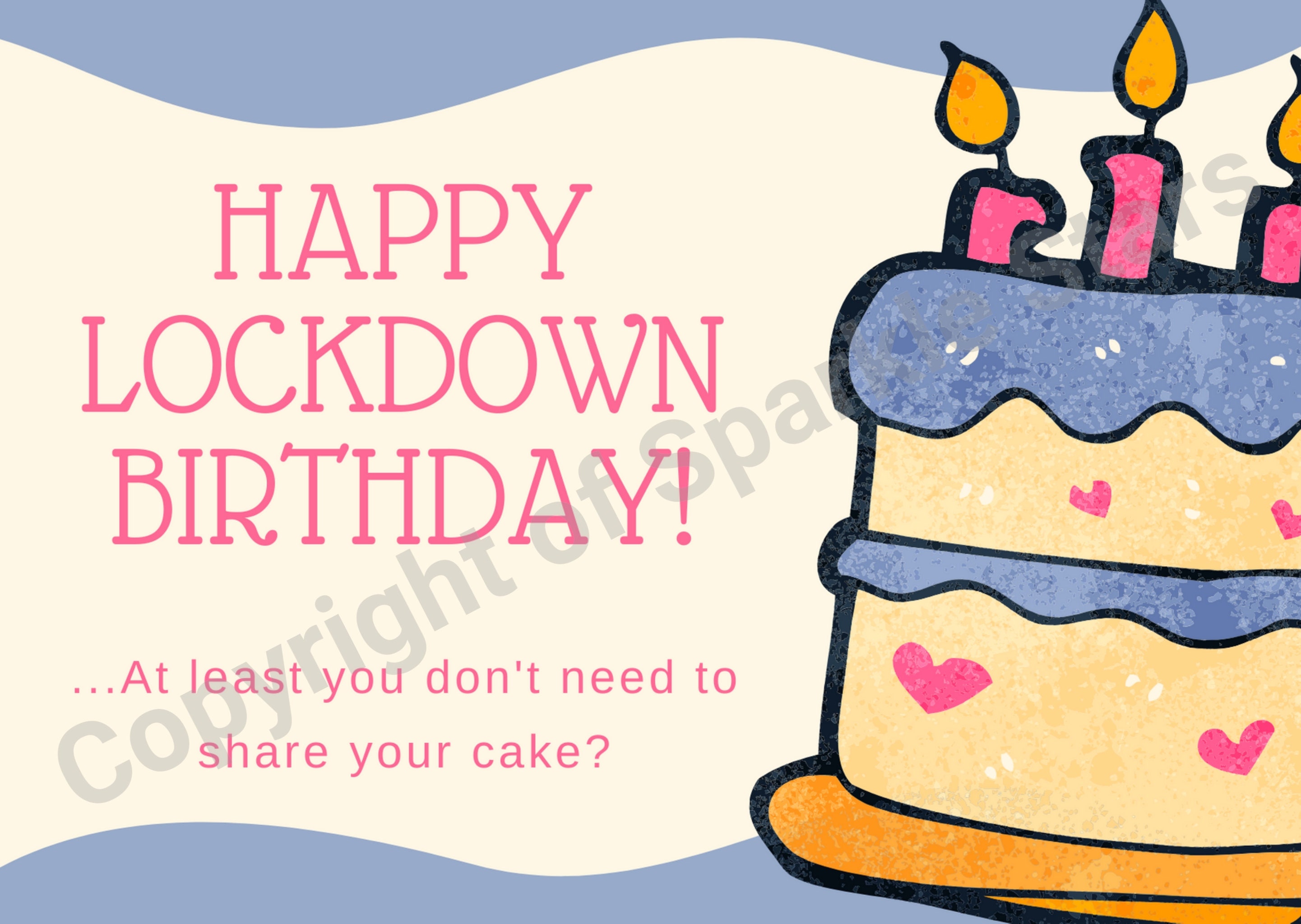Happy Lockdown Birthday Etsy