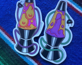 Naughty spicy lava lamp sticker pack