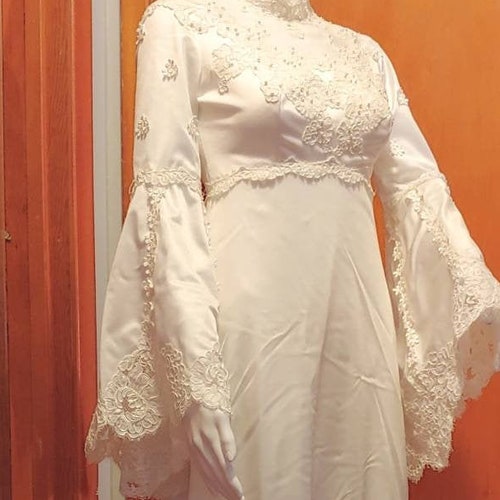 50s Vintage Wedding Dress 1950s 50s Handmade Ivory With Lovely - Etsy