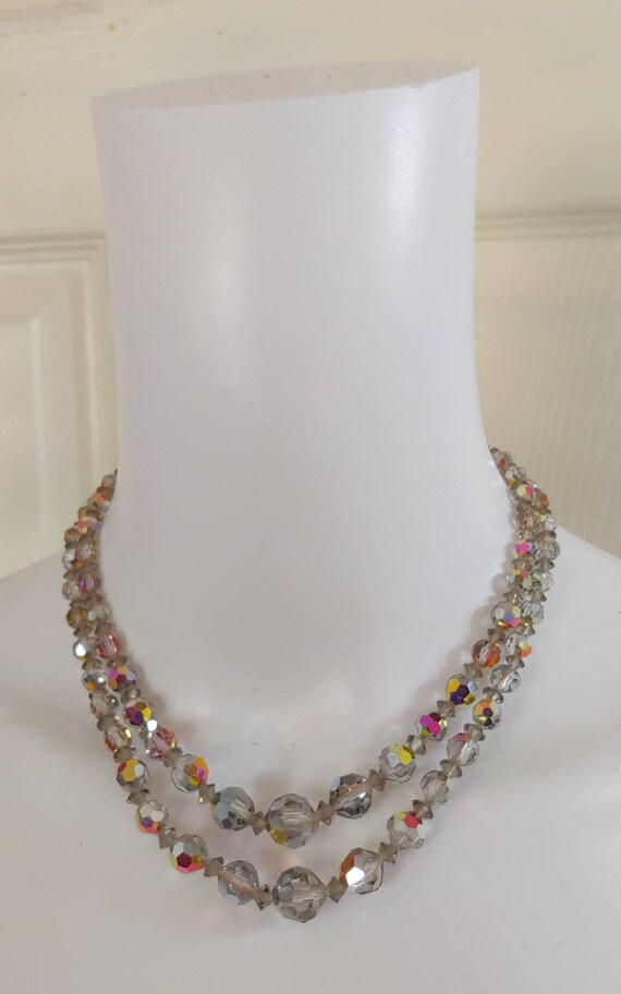 Ab crystal necklace Gem