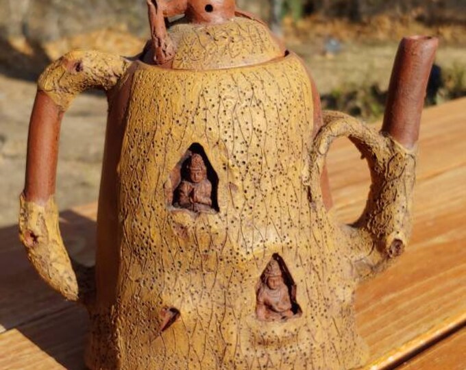 Chinese Yixing Buddha Clay Decorative Teapot Etsy