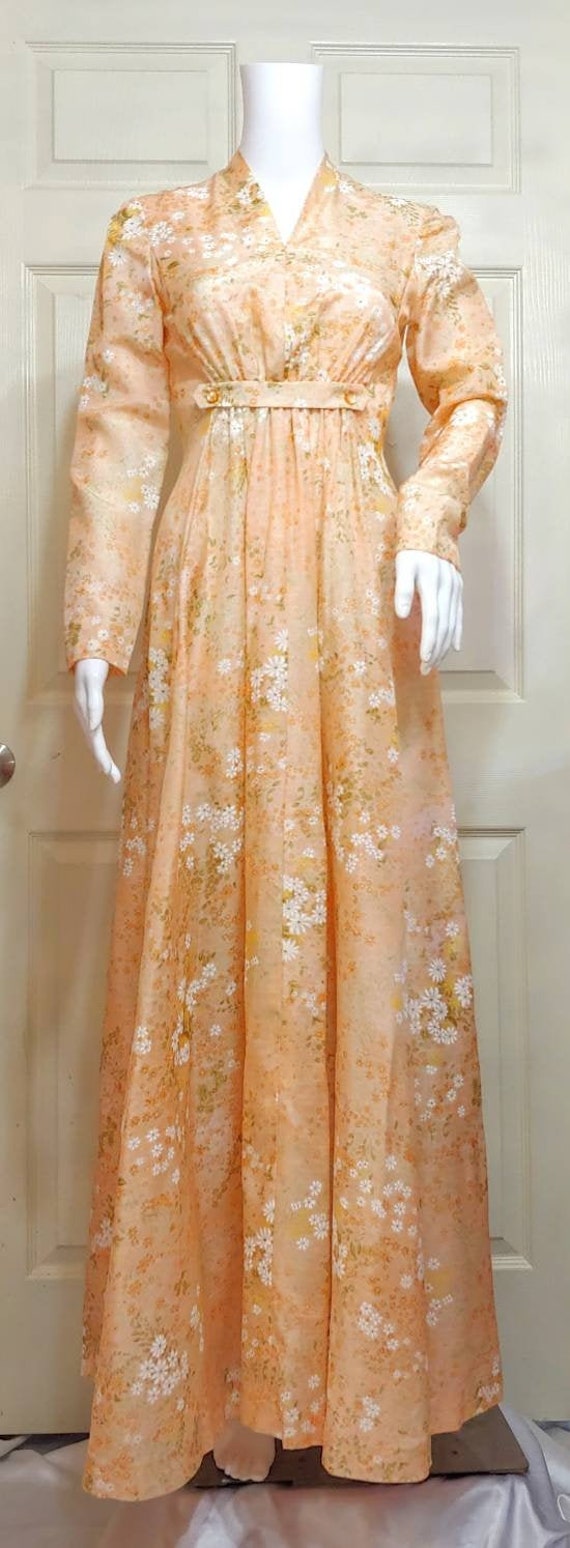 Vtg Maxi Prairie Dress