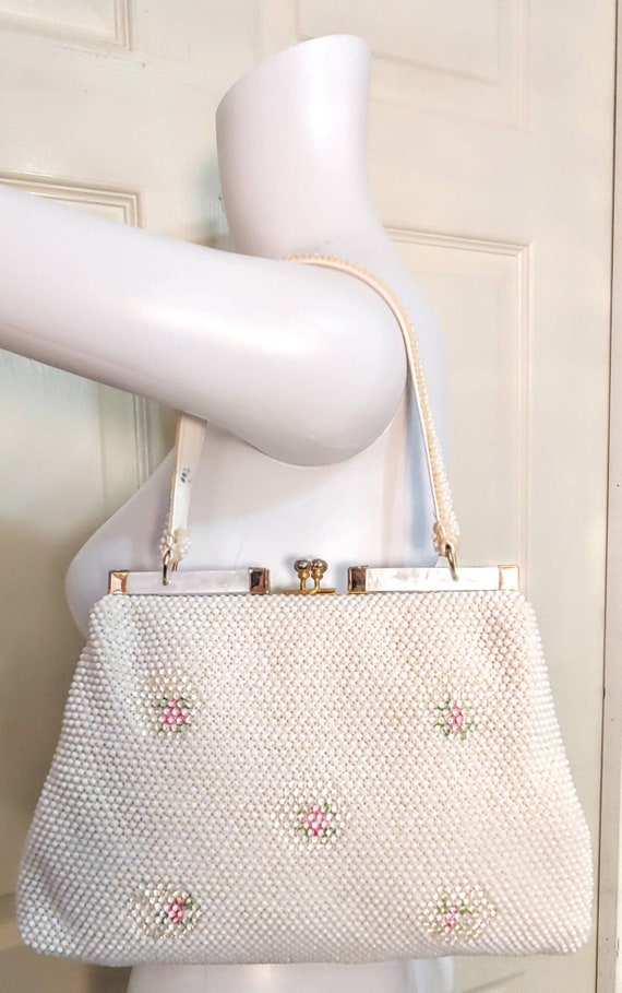 Vtg Beaded Handbag