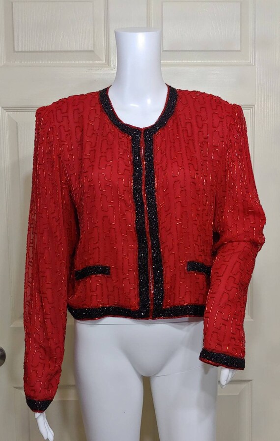 Vtg. Scala Beaded Jacket