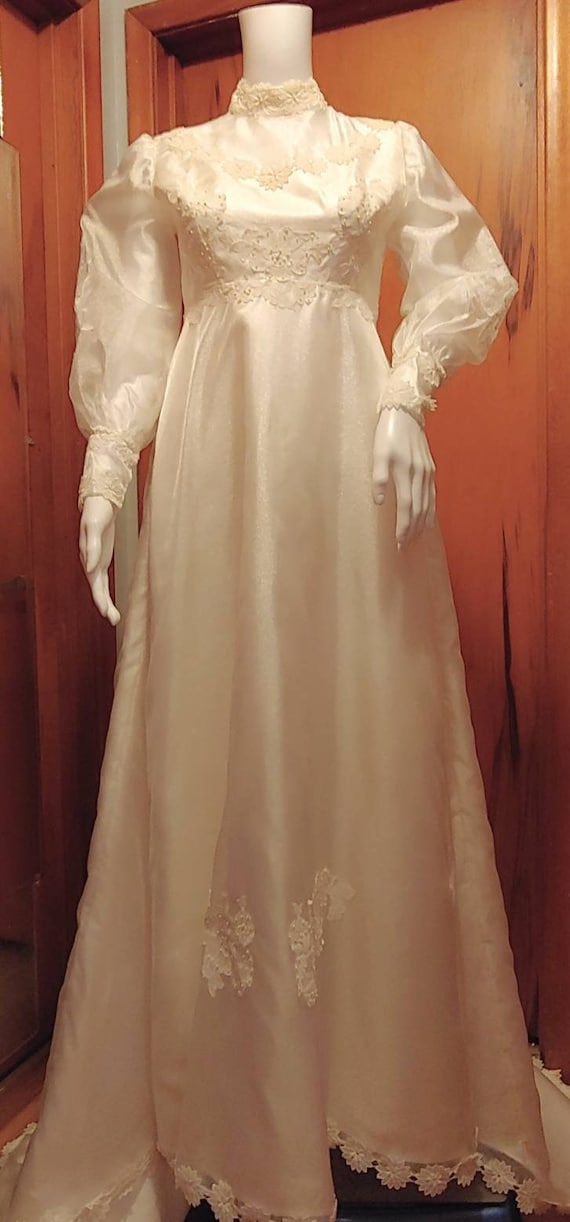 Vtg 1950's Wedding Gown