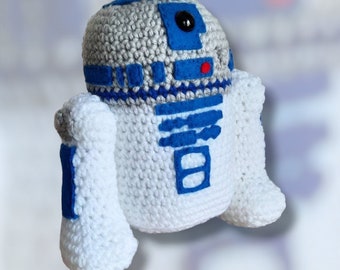 R2D2 Medium Crocheted Plushie