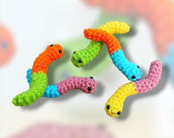 Crochet Sour Gummy Worms 5 pack