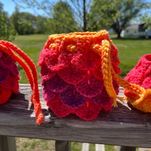 Dragon Scale-tas voor dobbelstenen/trekkoord