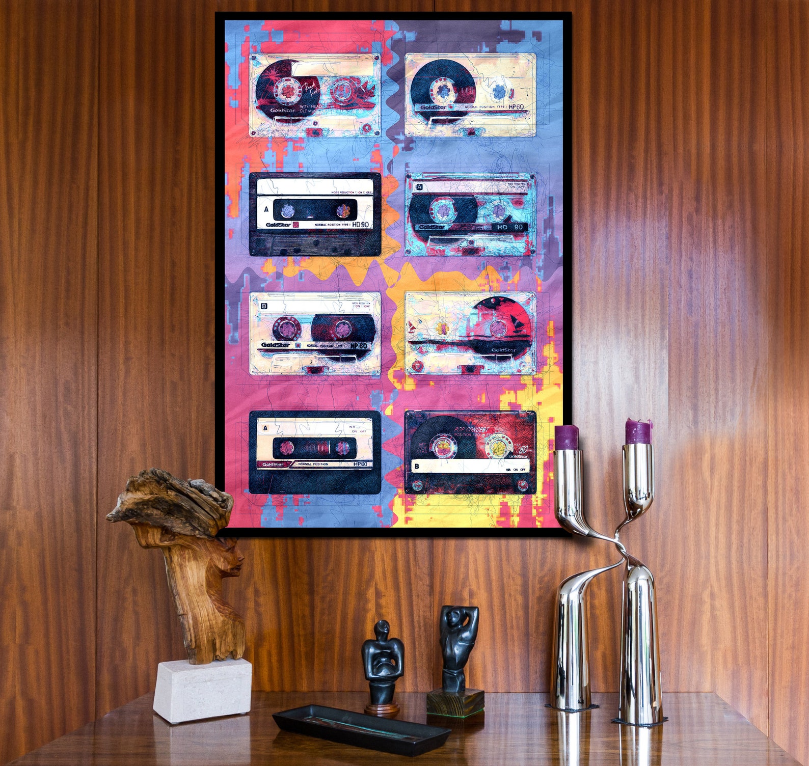 Retro Tape Cassette Goldstar 1 Modern Art Modern Wall Decor Vintage retro-tape-cassette-goldstar-1-modern-art-modern-wall-decor-vintage