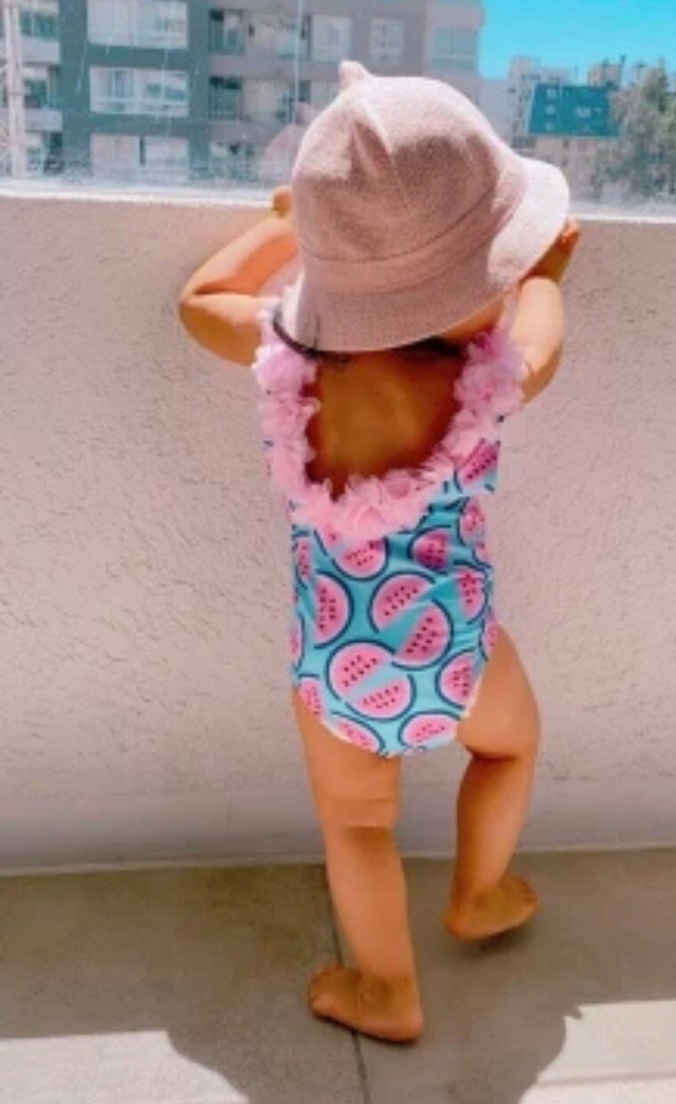 Baby girl swimsuit toddler swimming costume kids summer Etsy