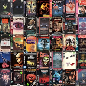 Favorite Horror VHS Movie Keychains - Scream - Halloween - Evil Dead - Hellraiser - Lost Boys