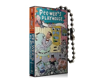Pee-Wee's Playhouse TV Show VHS Keychain