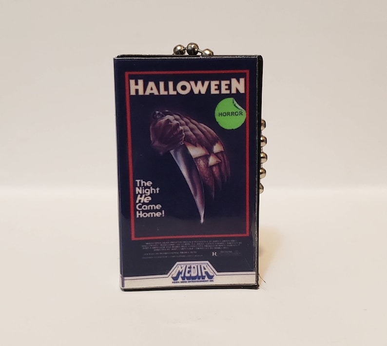 Horror Movies, VHS Keychain, Halloween Home Desk Decor Etsy