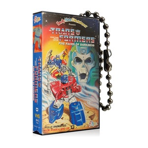 Transformers Five Faces of Darkness VHS Keychain