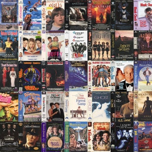 90s Movie Keychain Charms - Best Movies From 1990-99 - Miniature VHS