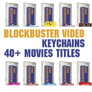 Blockbuster Video VHS Keychains
