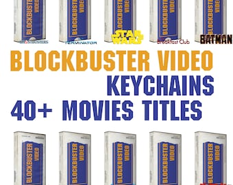 Llaveros VHS de Blockbuster Video