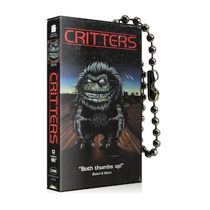 Critters VHS Horror Movie Keychain