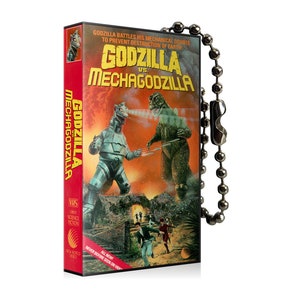 Godzilla vs Mechagodzilla VHS Keychain