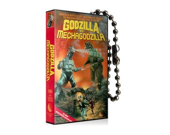 Godzilla vs Mechagodzilla VHS Keychain