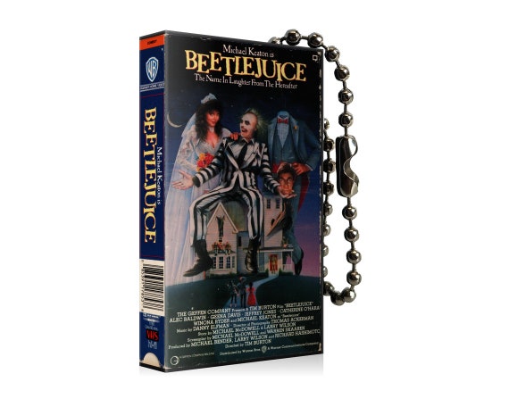 Beetlejuice VHS Keychain