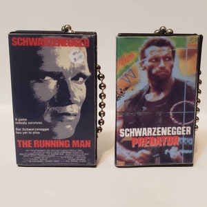 VHS Keychains 80s Action Movie Charms