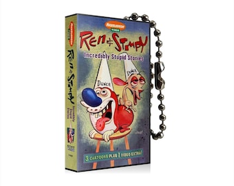 Nickelodeon Ren And Stimpy Show VHS Keychain