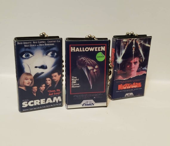 VHS Keychains Horror Movies