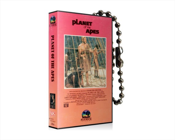Planet Of The Apes VHS Keychain