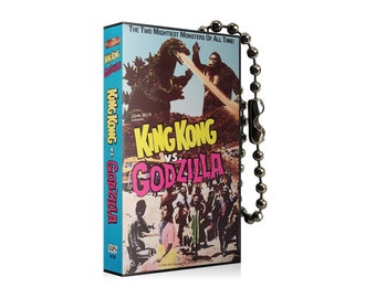 King Kong vs Godzilla Movie VHS Keychain