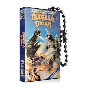 Godzilla VS Gigan Movie VHS Keychain