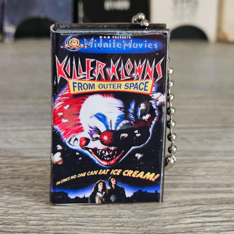 Killer Klowns From Outer Space 80s VHS Keychain Horror - Etsy