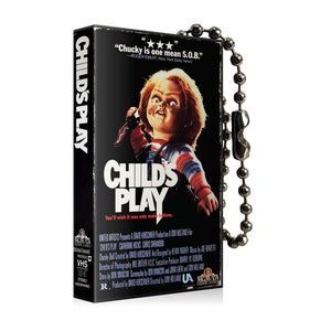 Child&#39;s Play Horror Movie VHS Keychain