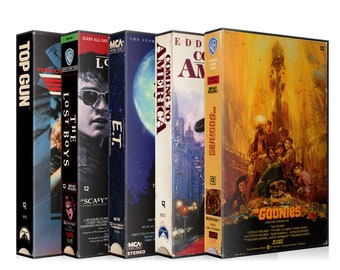 Llaveros VHS de películas de los 80