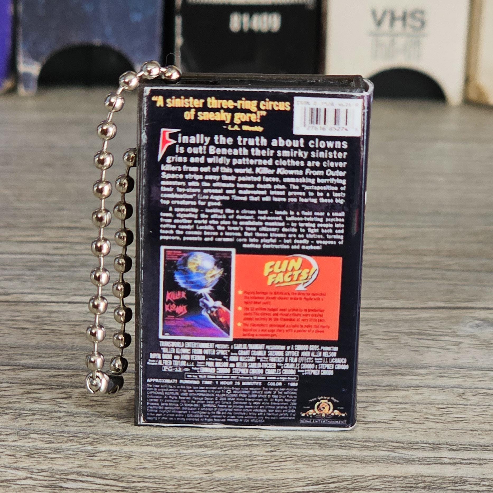 Killer Klowns From Outer Space 80s VHS Keychain Horror - Etsy
