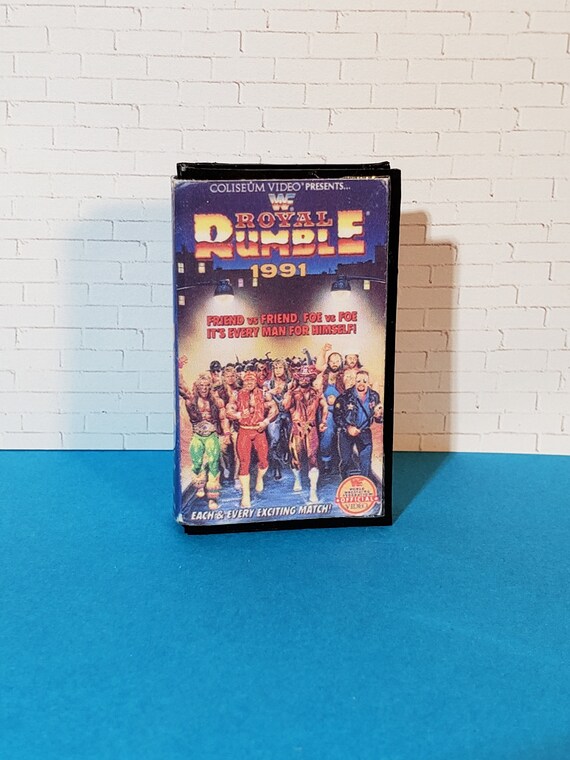 WWF Wrestlemania 7 classic WWE Blu Ray Vhs Keychain