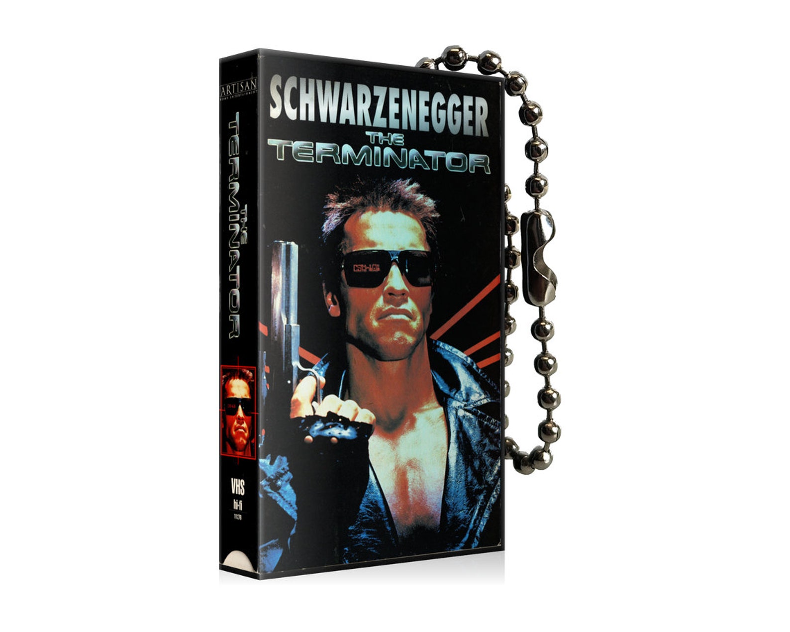 Terminator 80s VHS Keychain - Etsy