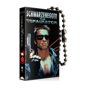 Terminator 80s VHS Keychain