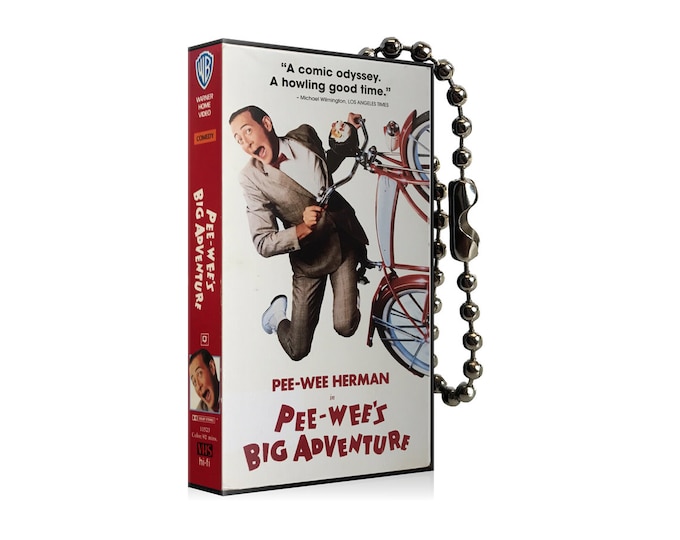 Pee-wee's Big Adventure VHS Keychain - Etsy