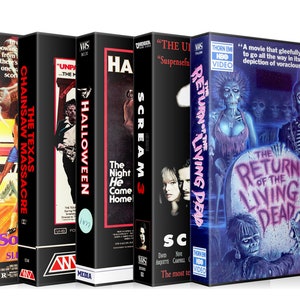Horror Movies, VHS Keychain, Halloween Home Desk Decor