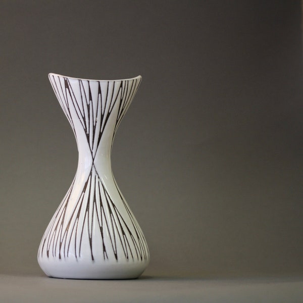 Swedish Vase in Glazed Stoneware by Mari Simmulson for Upsala-Ekeby 1950s