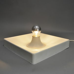 Vintage Sölken white wall lamp 1970s German by Sölken Neheim in White