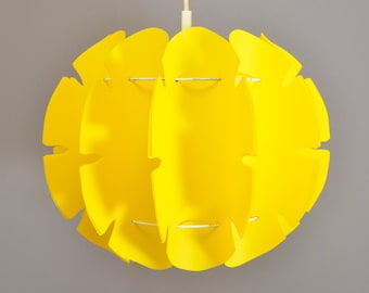 Zicoli 1970s Space Age & Pop Art Vintage Pendant Lamp Bright Yellow