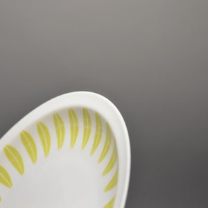 Piatto da torta vintage Lyngby Lotus in verde e bianco