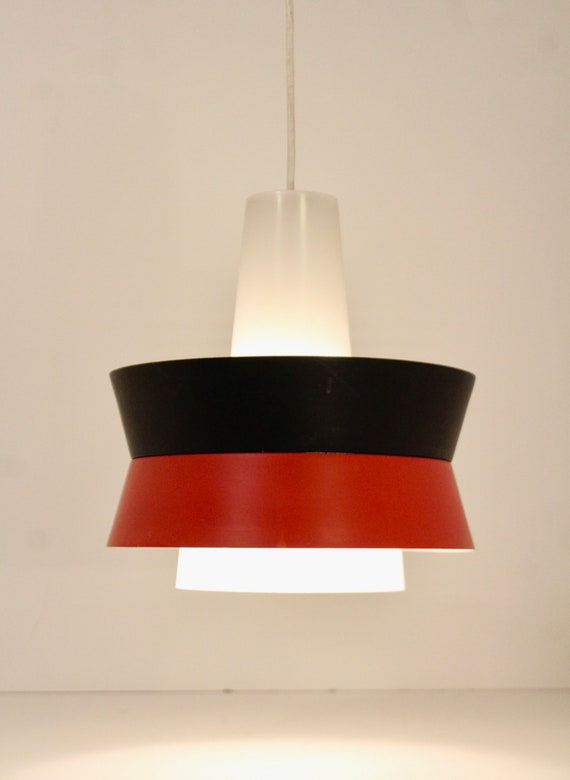 Vintage 1960s Fog Morup Pendant Lamp Danish Design Mid Century