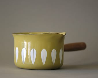 Vintage jaren 1960 Cathrineholm van Noorwegen Lotus Butter Warmer