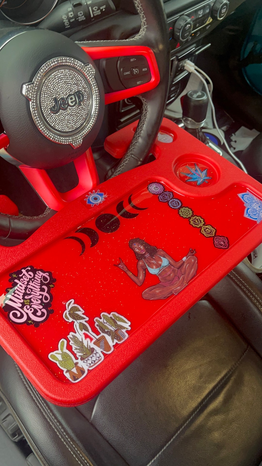 Car Tray Attaches to Any Car Steering Wheel. Custom Made Etsy