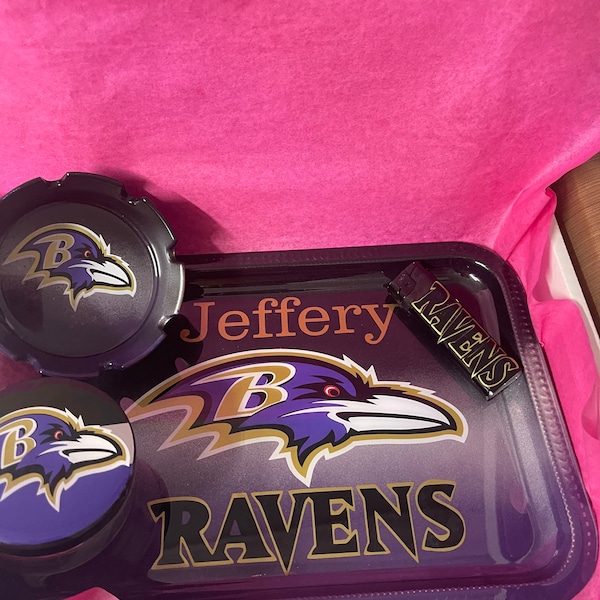 Inspired Baltimore Rolling Tray Set or Pick your Team
